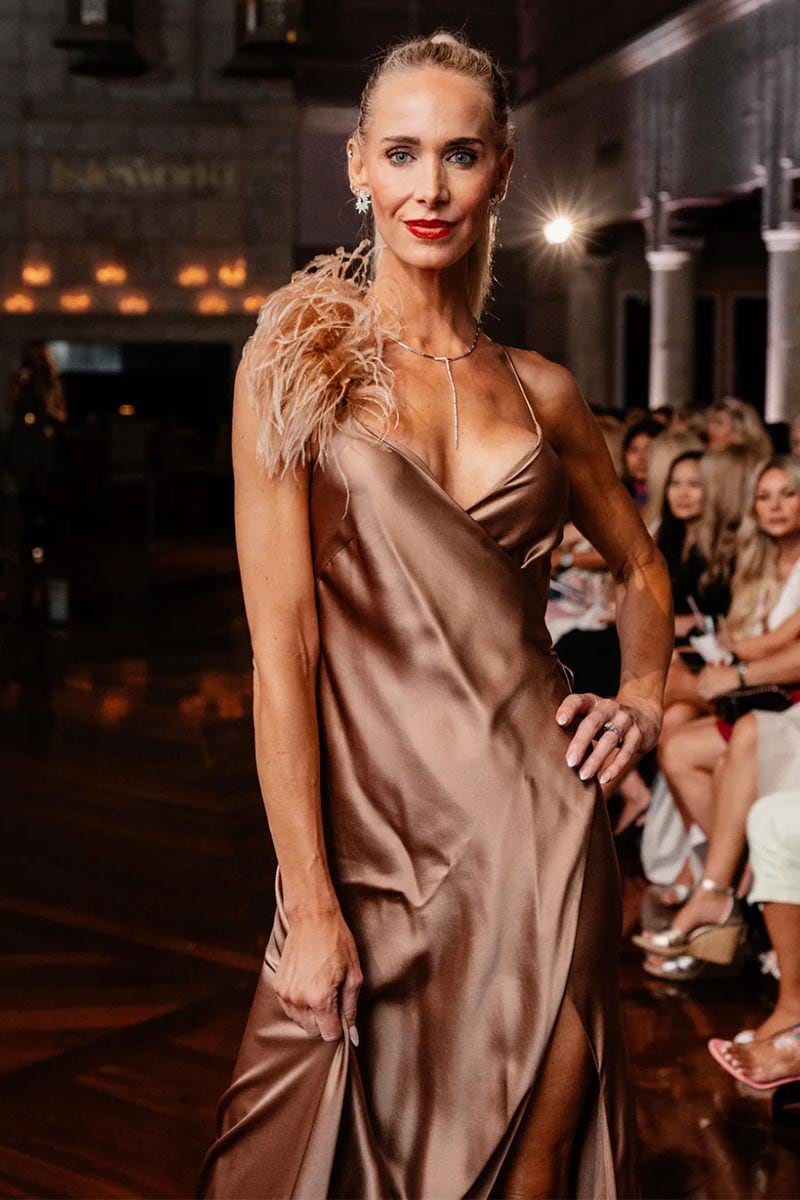 Tatev Satin Wrap Maxi Dress | Jewelclues #color_mocha