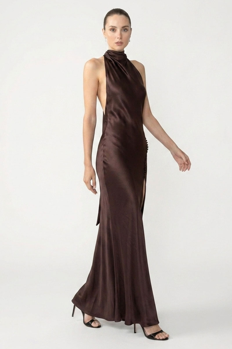 Valora Silk Backless Gown