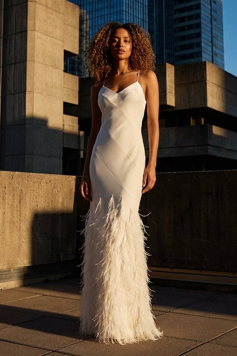 Veloria Ivory Cascade Gown | JewelClues