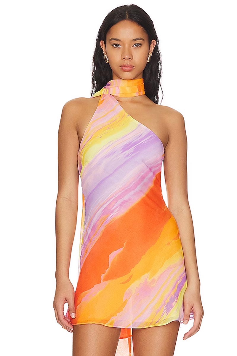 Vivid Perspective Mini Dress | Jewelclues