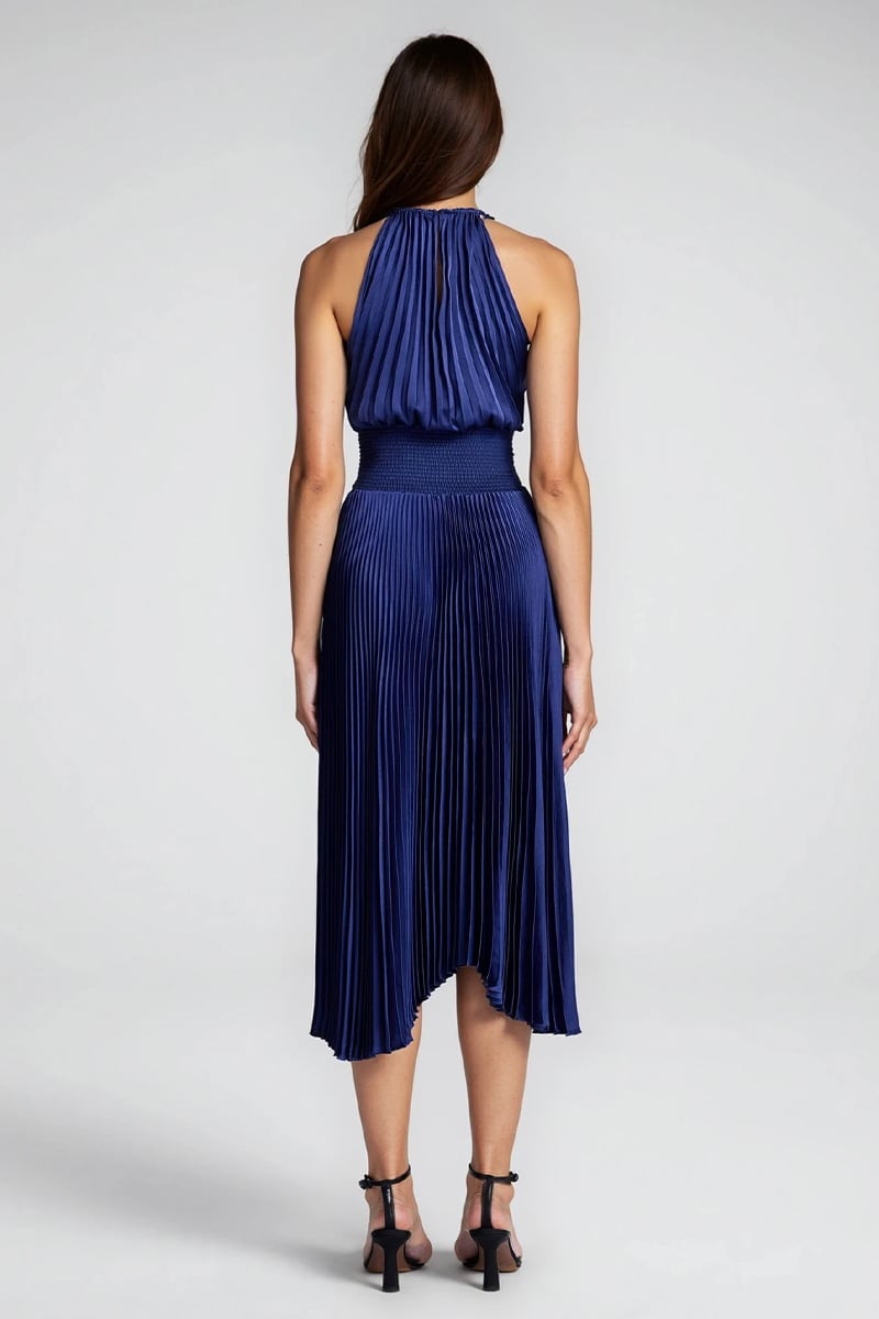 Zephyra Pleated Midi Dress | Jewelclues