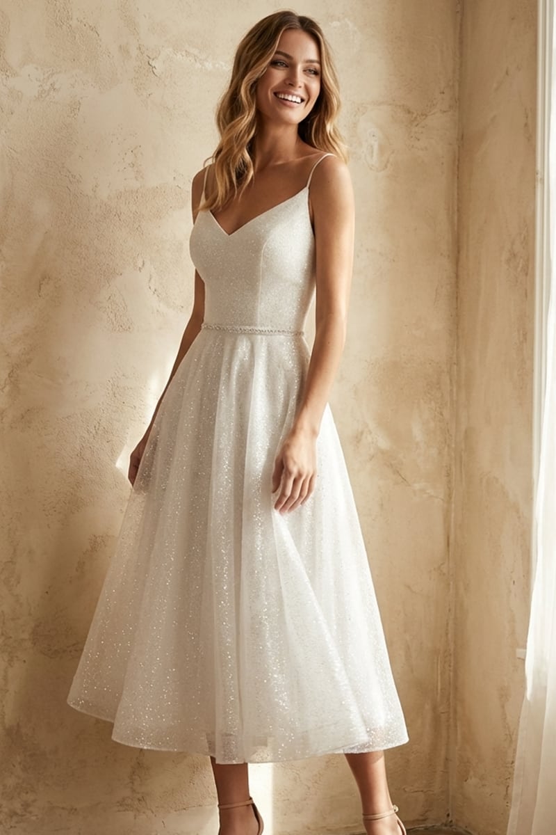 Zinnia Sparkly Midi Dress | Jewelclues