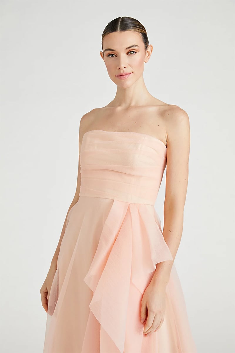 Zoa Strapless Maxi Dress | Jewelclues #color_blush