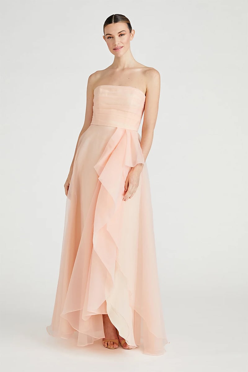 Zoa Strapless Maxi Dress | Jewelclues #color_blush