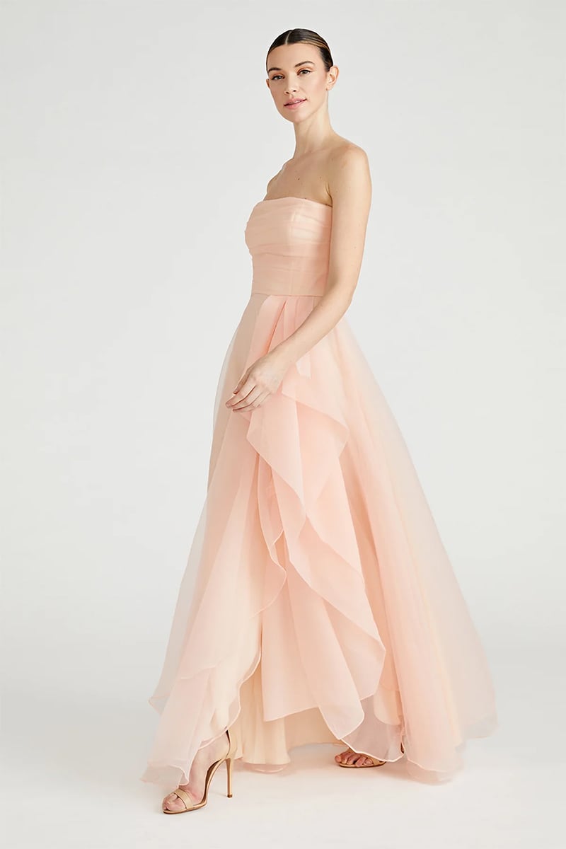 Zoa Strapless Maxi Dress | Jewelclues #color_blush