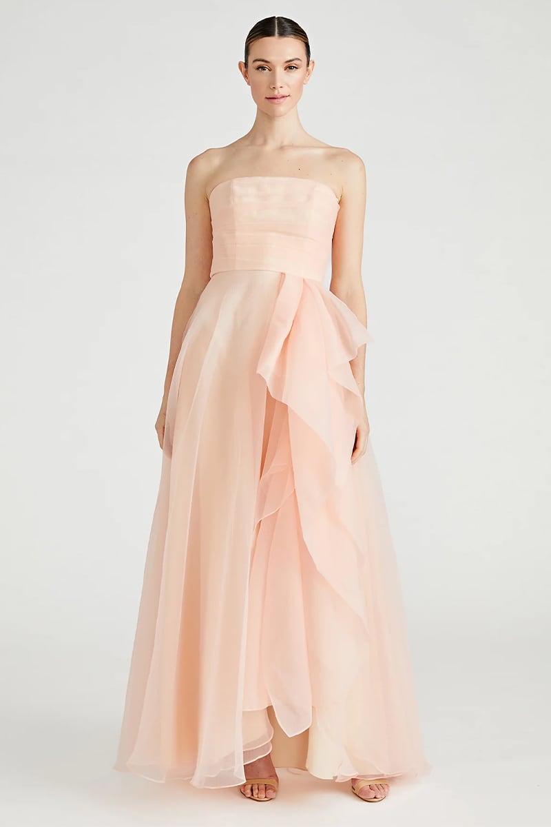 Zoa Strapless Maxi Dress | Jewelclues #color_blush