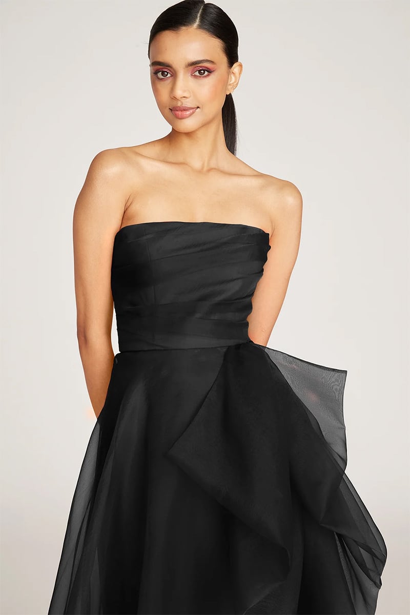 Zoa Strapless Maxi Dress | Jewelclues #color_black