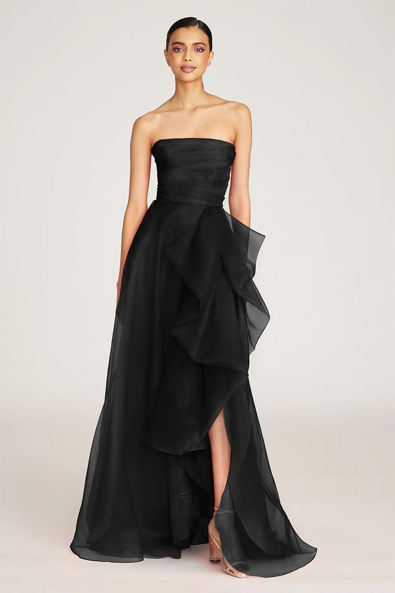 Zoa Strapless Maxi Dress | Jewelclues #color_black