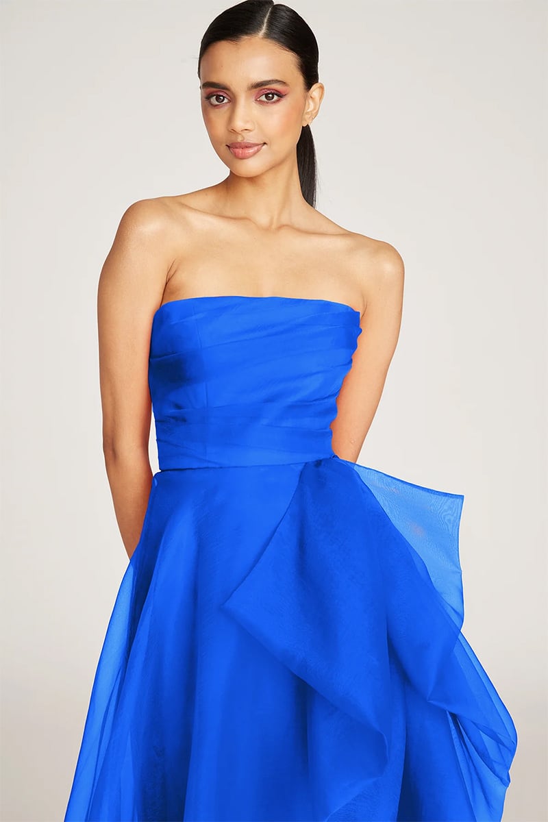 Zoa Strapless Maxi Dress | Jewelclues #color_royal blue