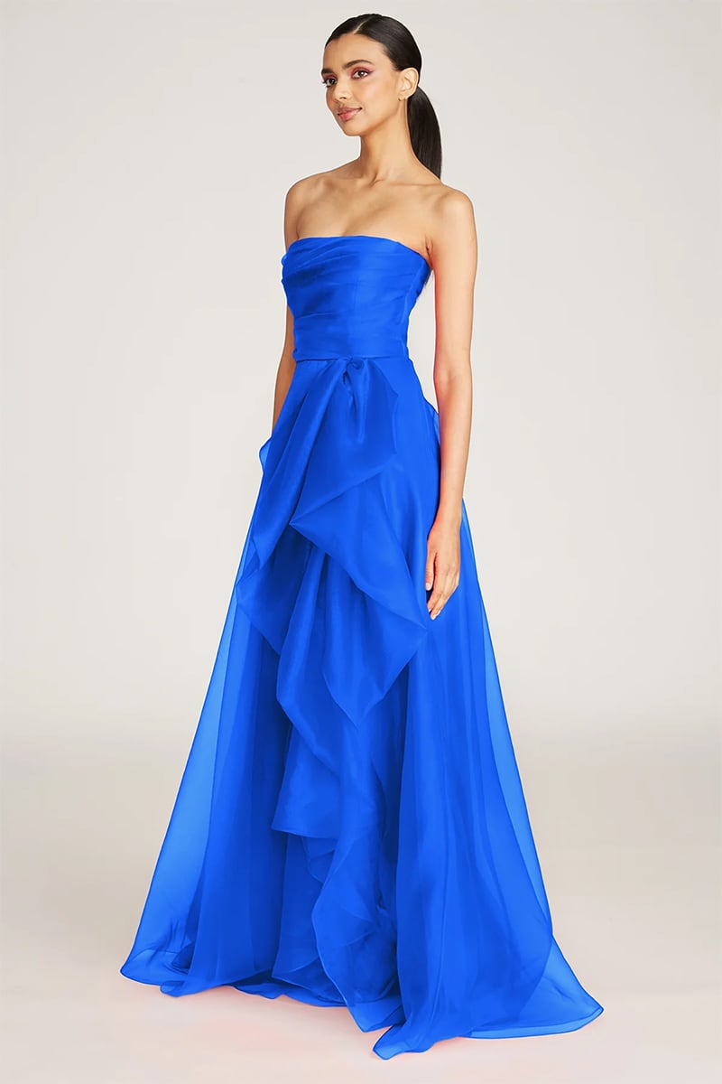 Zoa Strapless Maxi Dress | Jewelclues #color_royal blue