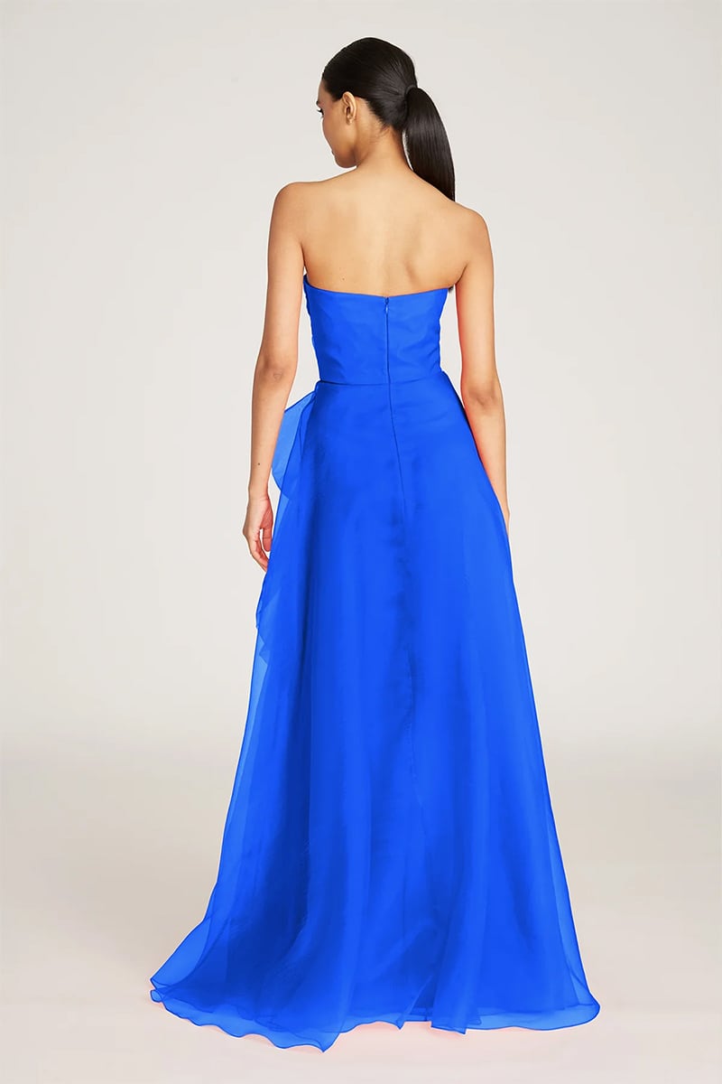 Zoa Strapless Maxi Dress | Jewelclues #color_royal blue
