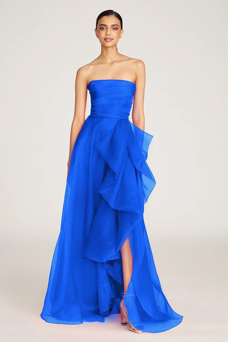 Zoa Strapless Maxi Dress | Jewelclues #color_royal blue