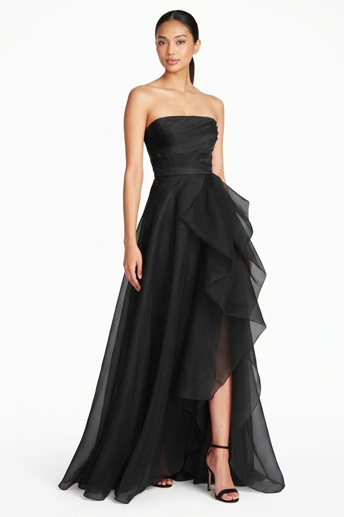 Zoya Strapless Maxi Dress | JewelClues #color_black