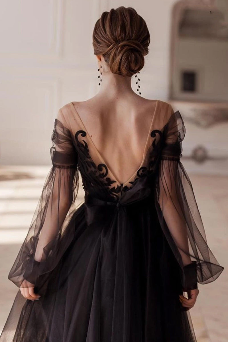 Daydreamer A-line Tulle Evening Dress | Jewelclues