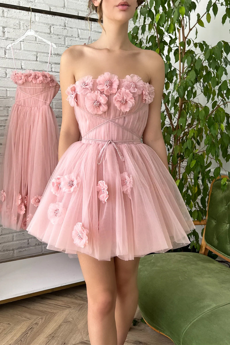 Dreamy Babe Strapless Mini Dress | Jewelclues 