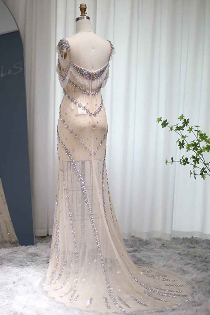 Eliza Doolittle Beaded Maxi Dress | Jewelclues | #style_see through
