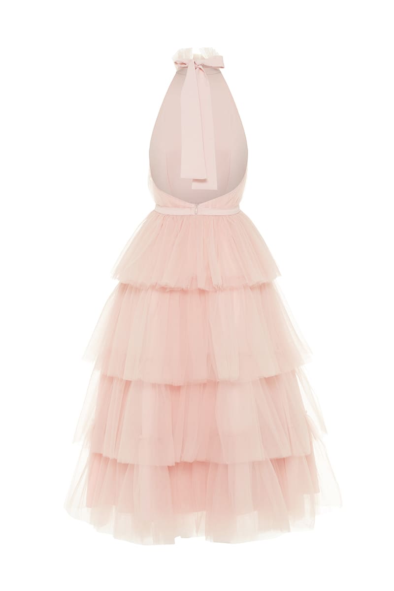 Elowen Tulle Maxi Dress | Jewelclues | #color_blush