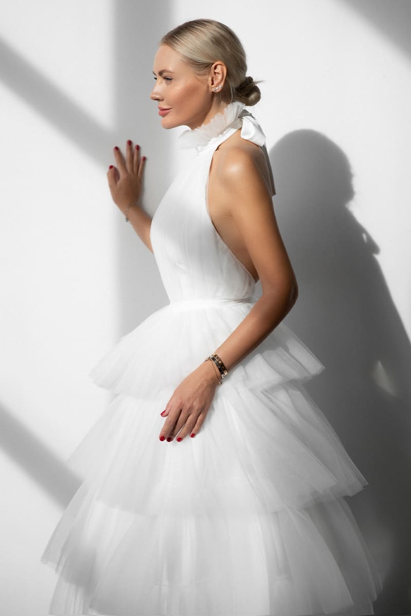 Elowen Tulle Maxi Dress | Jewelclues | #color_white