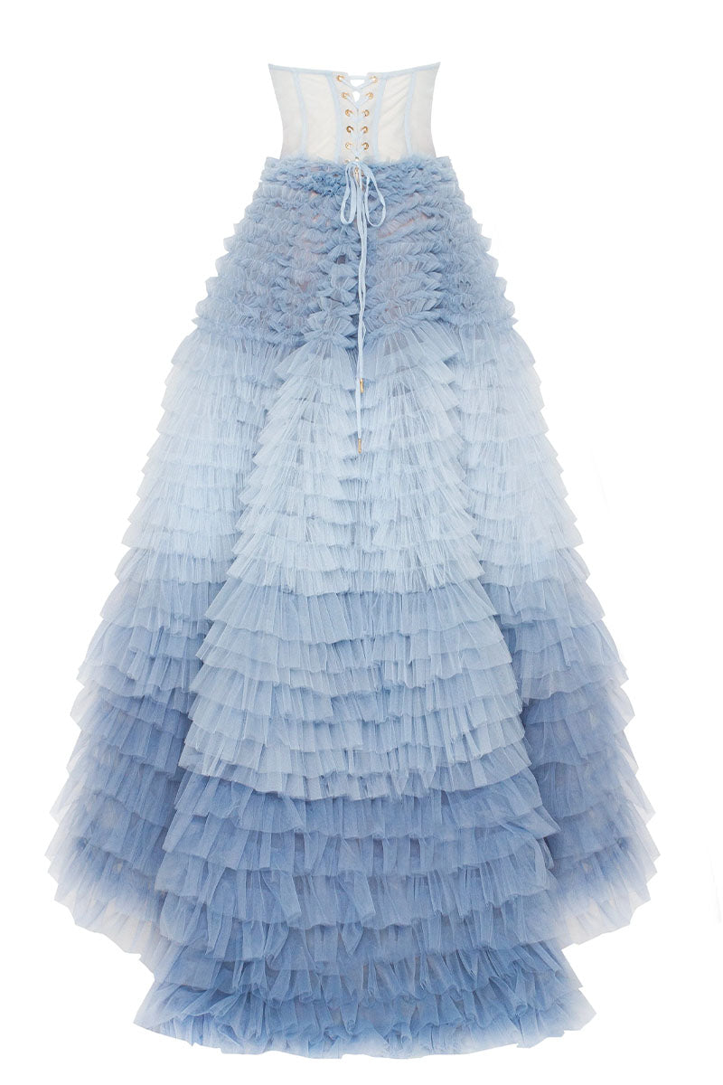 Freyja Frill-Layered Gown | Jewelclues