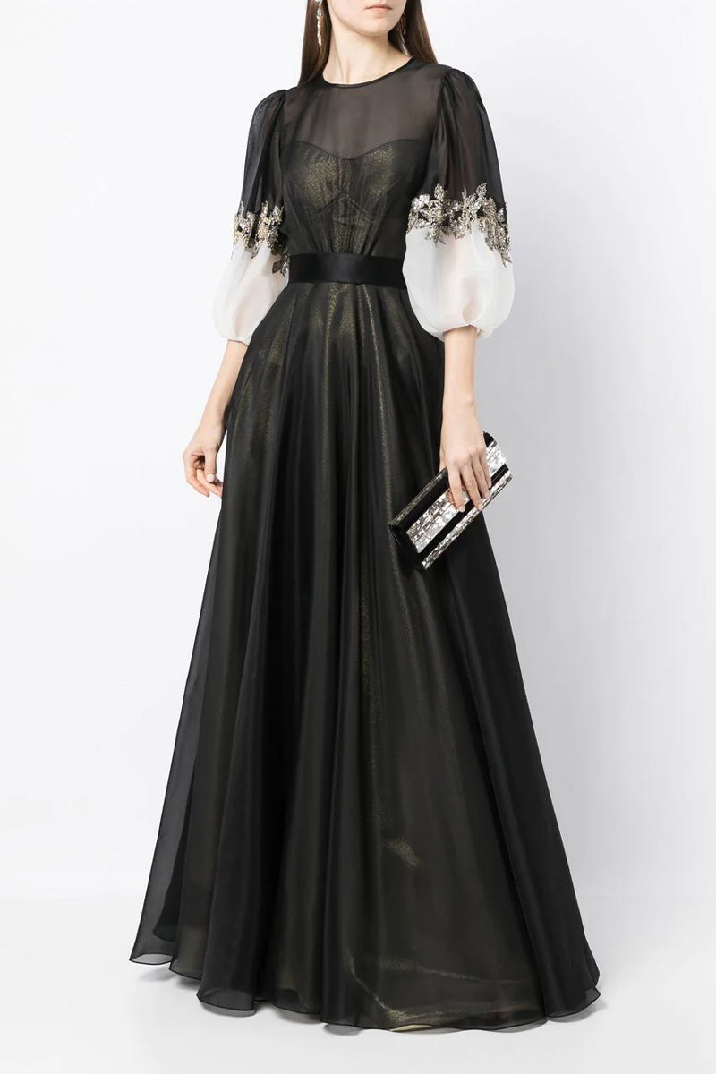 Medeline Black Maxi Dress | Jewelclues