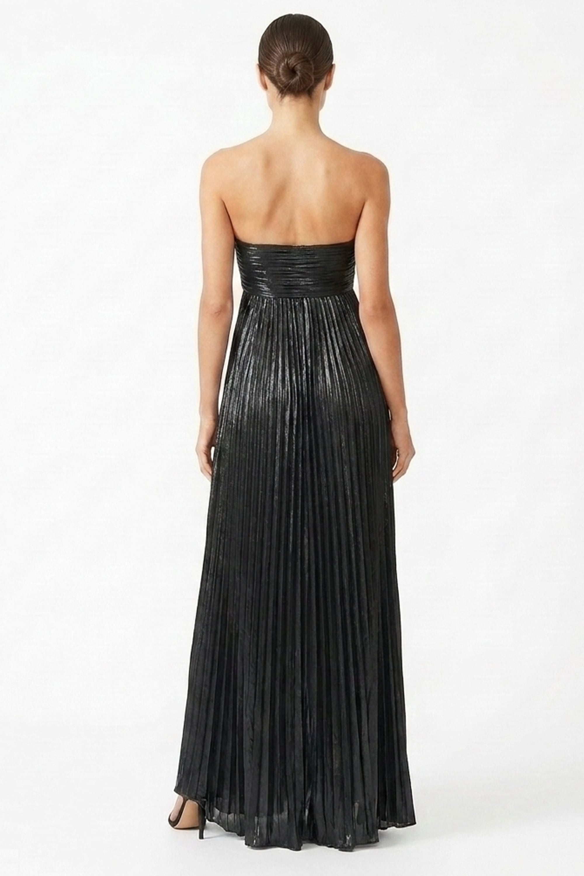 Adeline Strapless Evening Gown | JewelClues #color_black