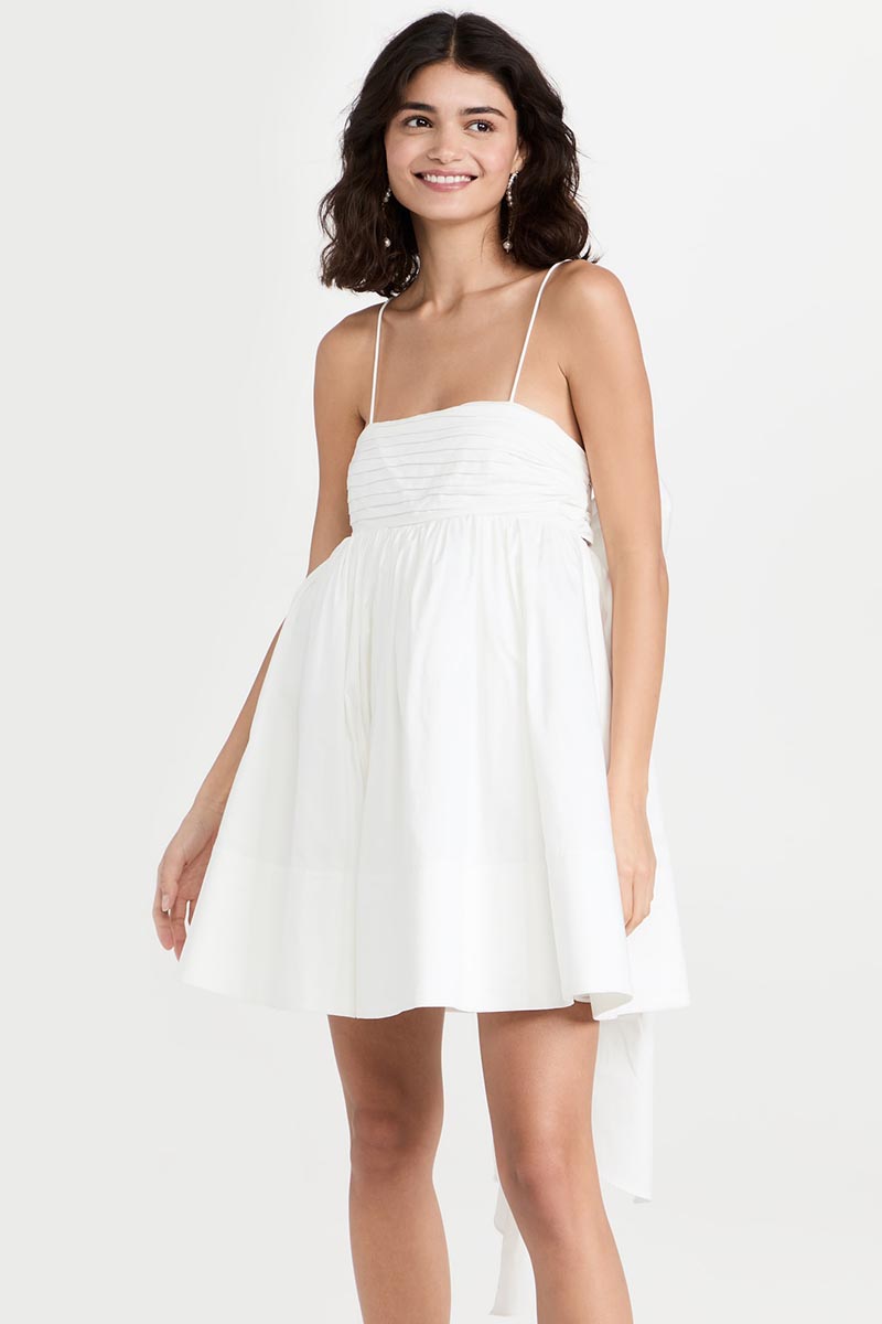 Adorable Charm Bow Back Mini Dress | Jewelclues