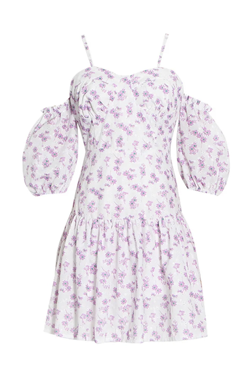 Adorable Charm Floral Mini Dress | Jewelclues #color_purple