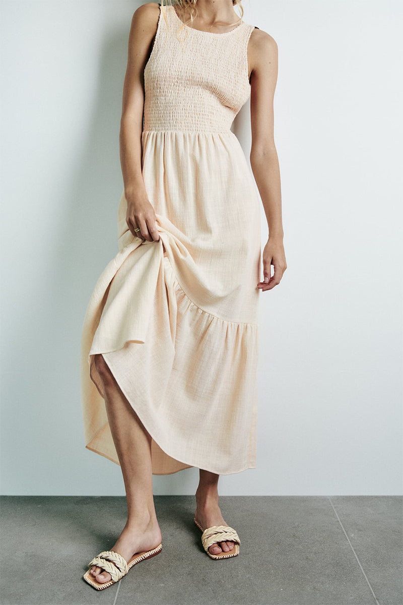 Alameda Tie-Back Maxi Dress | Jewelclues