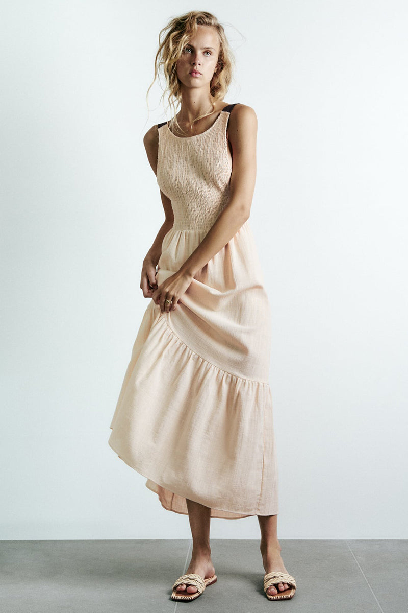 Alameda Tie-Back Maxi Dress | Jewelclues