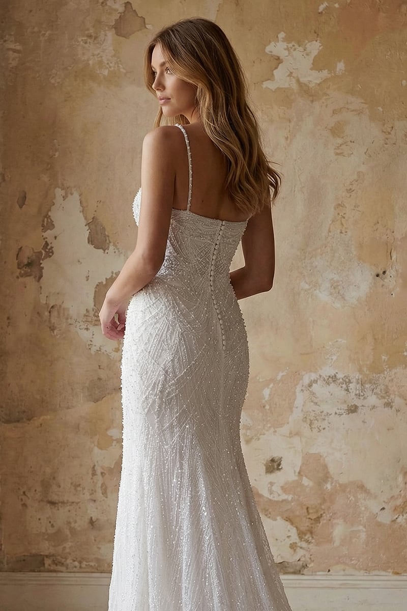 Alexander Pearl Beaded Couture Wedding Gown | JewelClues