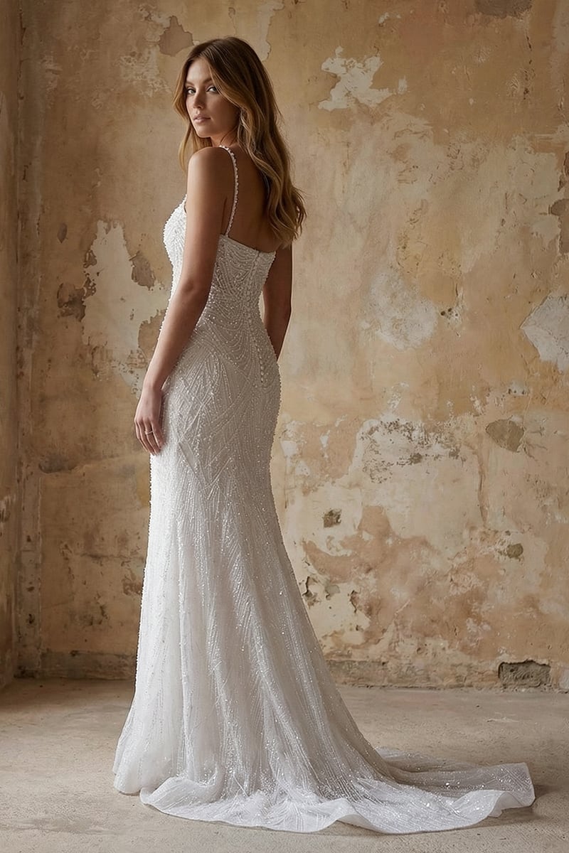 Alexander Pearl Beaded Couture Wedding Gown | JewelClues