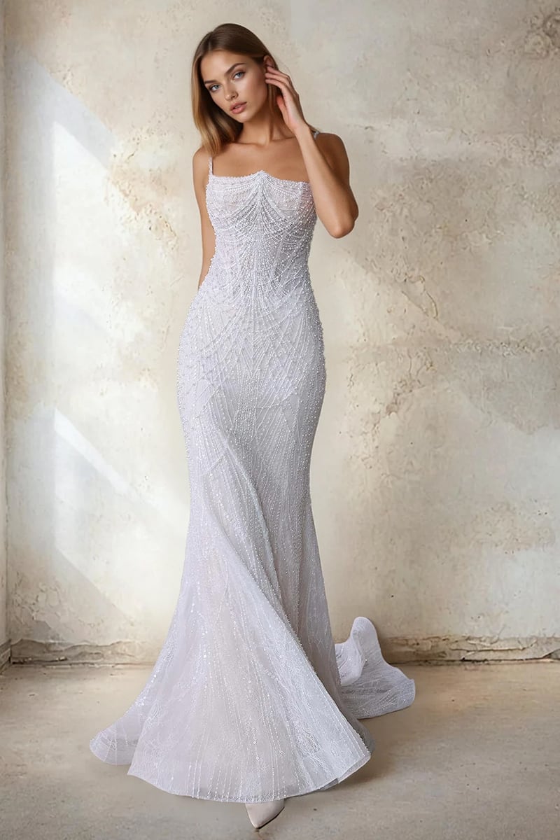 Alexander Pearl Beaded Couture Wedding Gown | Jewelclues
