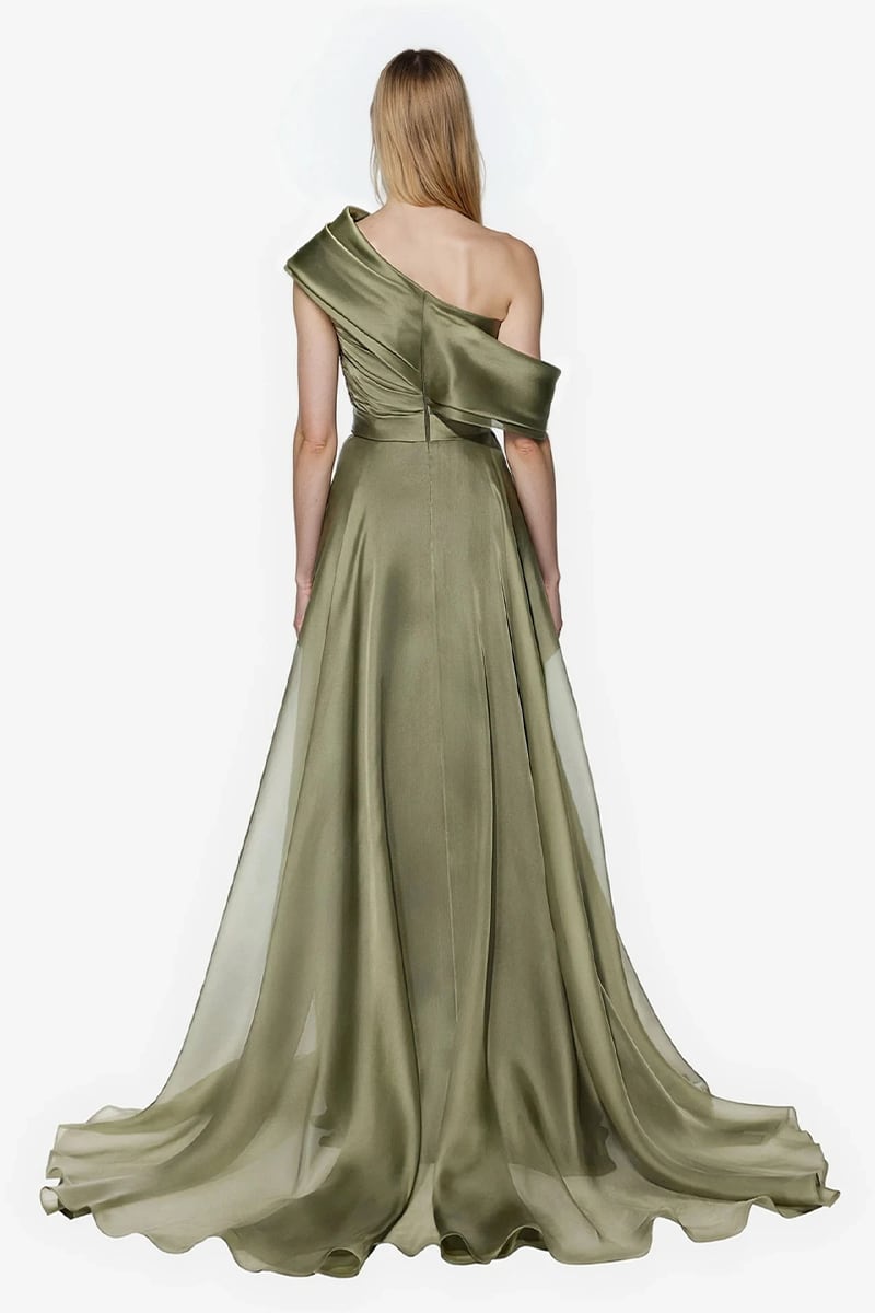 Althea One-Shoulder Draped Gown | Jewelclues