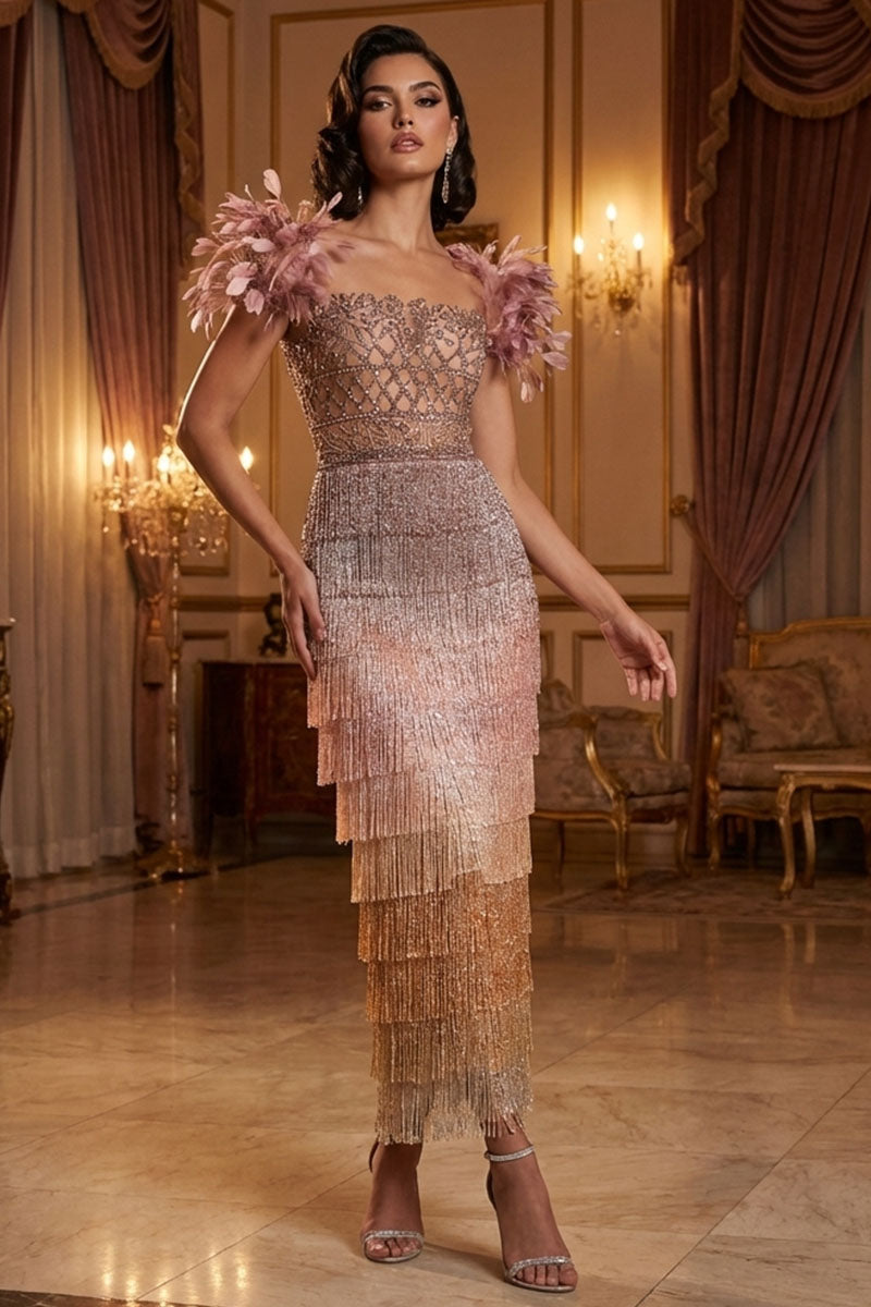 Aphrodite Tassel Midi Dress | Made-To-Order | JewelClues