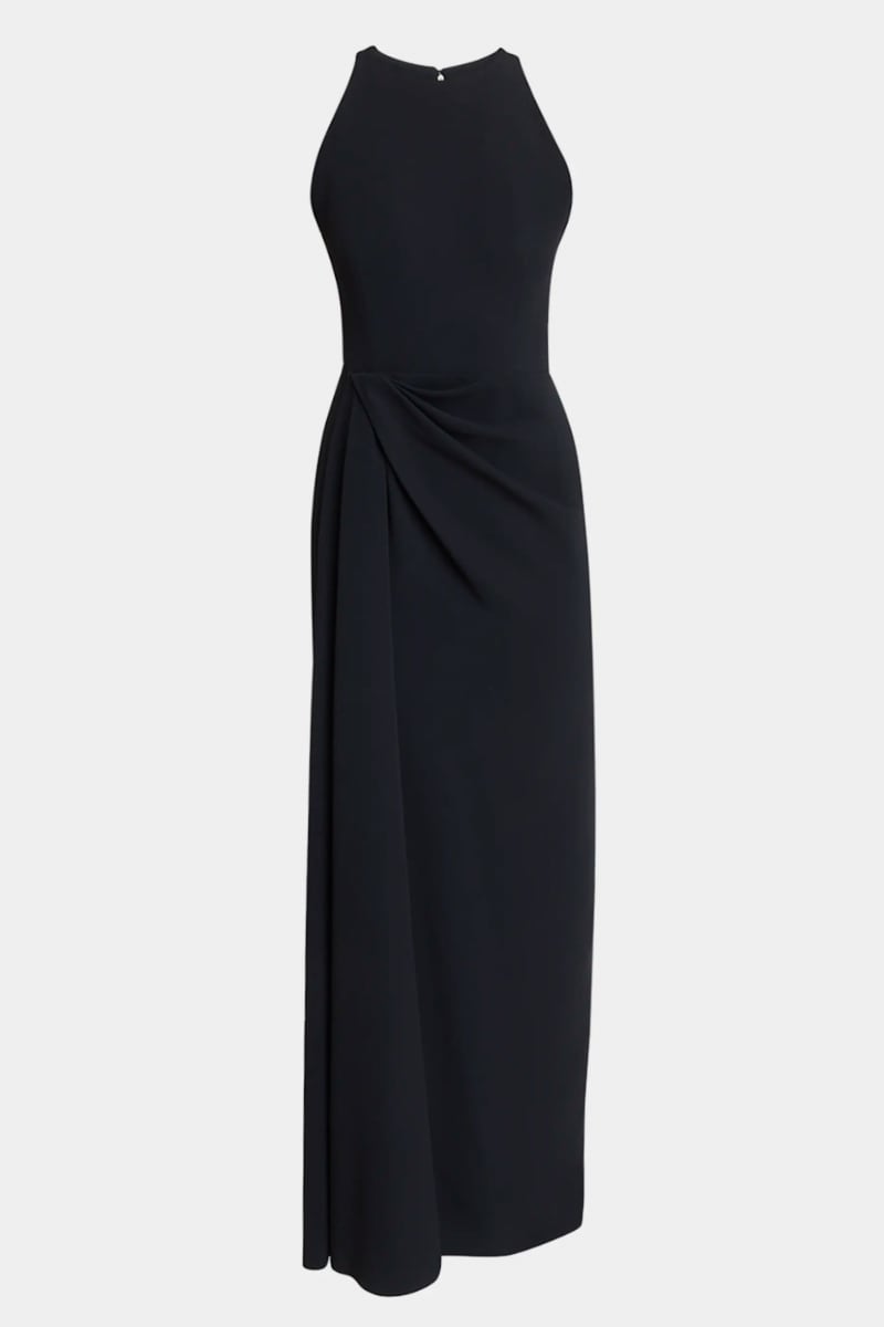 Ariana Draped Evening Gown | Jewelclues