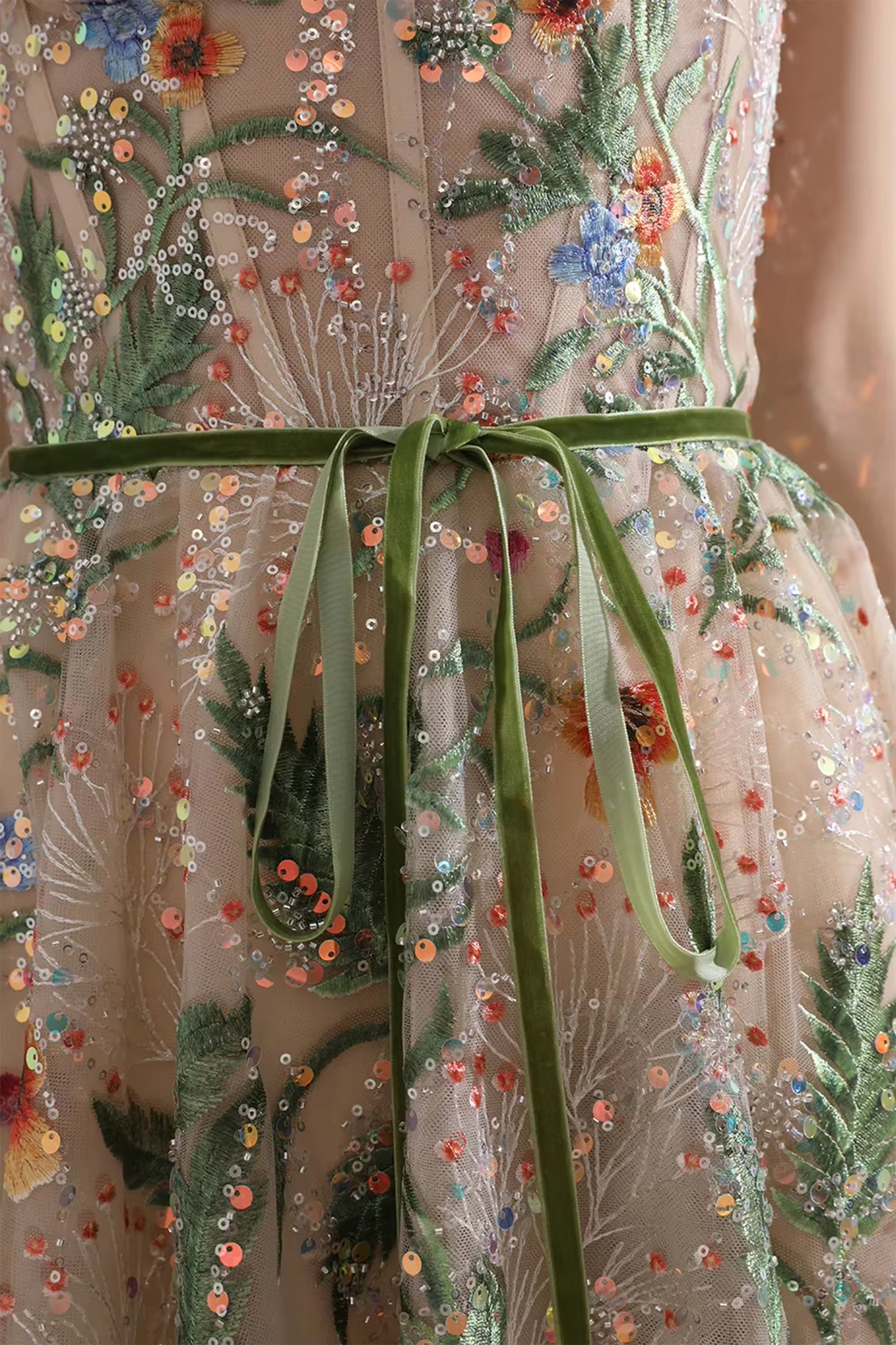 Artemis Embroidered Corset Gown | JewelClues