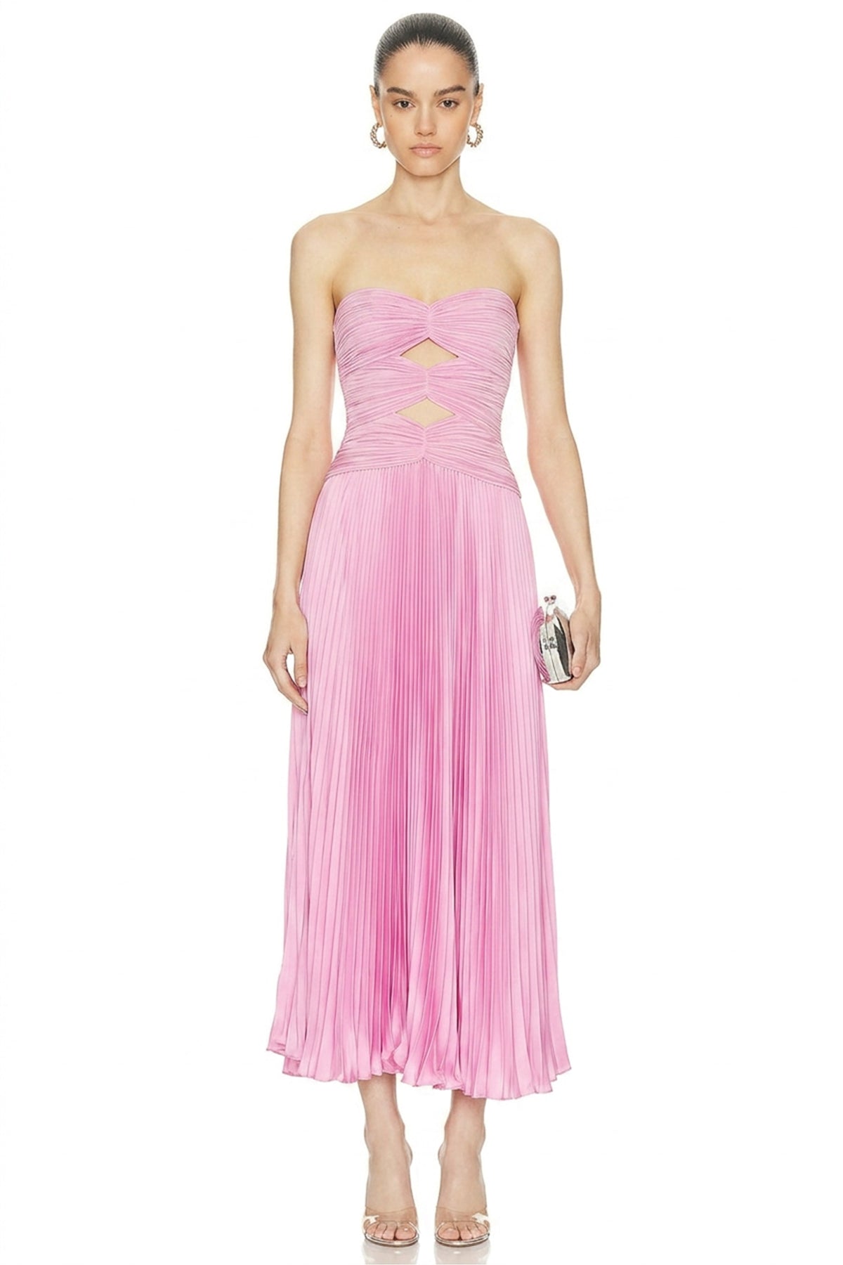 Aster Pleated Midi Dress | JewelClues