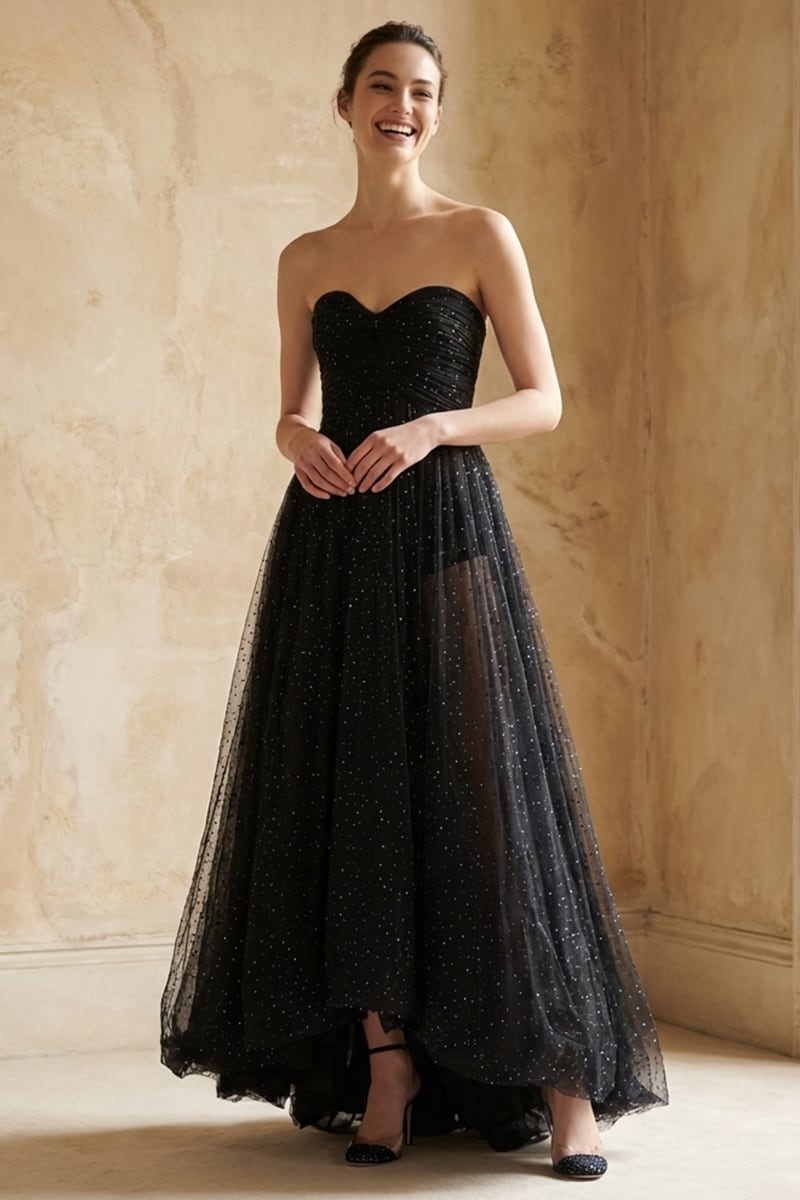 Astraya Sparkle Tulle Bustier Gown | Jewelclues