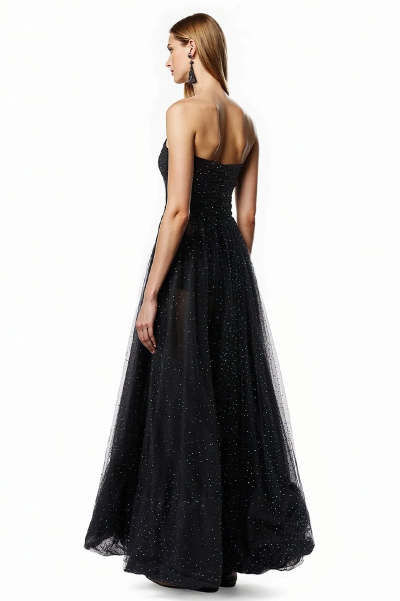 Astraya Sparkle Tulle Bustier Gown | Jewelclues