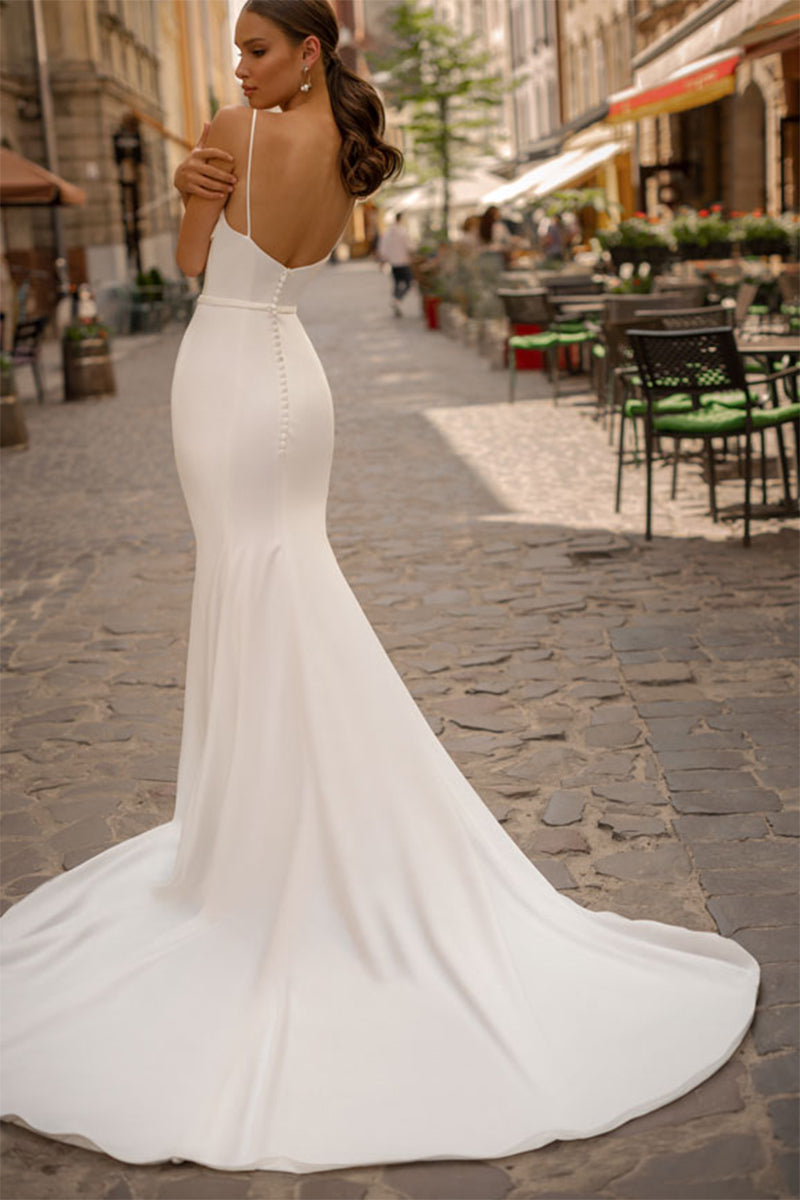 Athens Love Satin Bridal Gown | Jewelclues