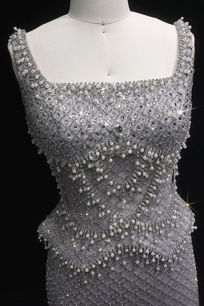 Aurora Beaded Couture Gown | Jewelclues