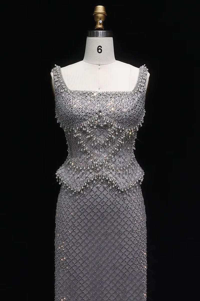 Aurora Beaded Couture Gown | Jewelclues