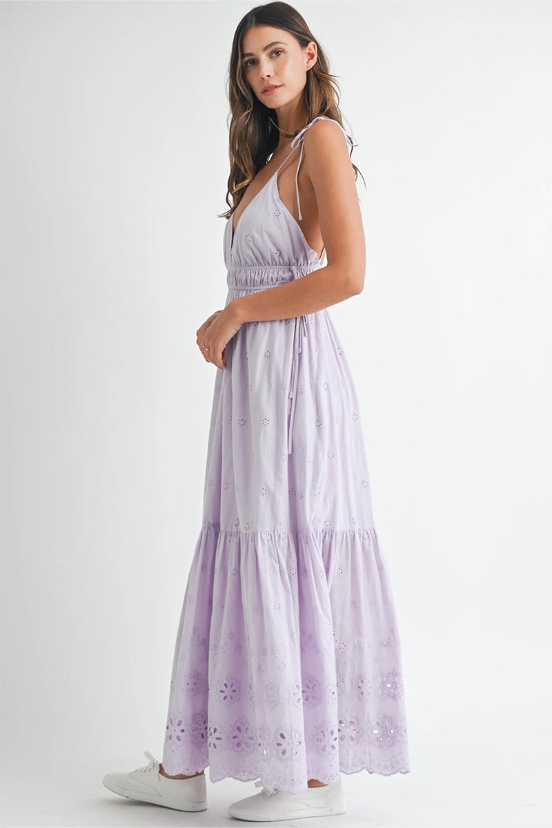 Aurora Eyelet Maxi Dress | Jewelclues
