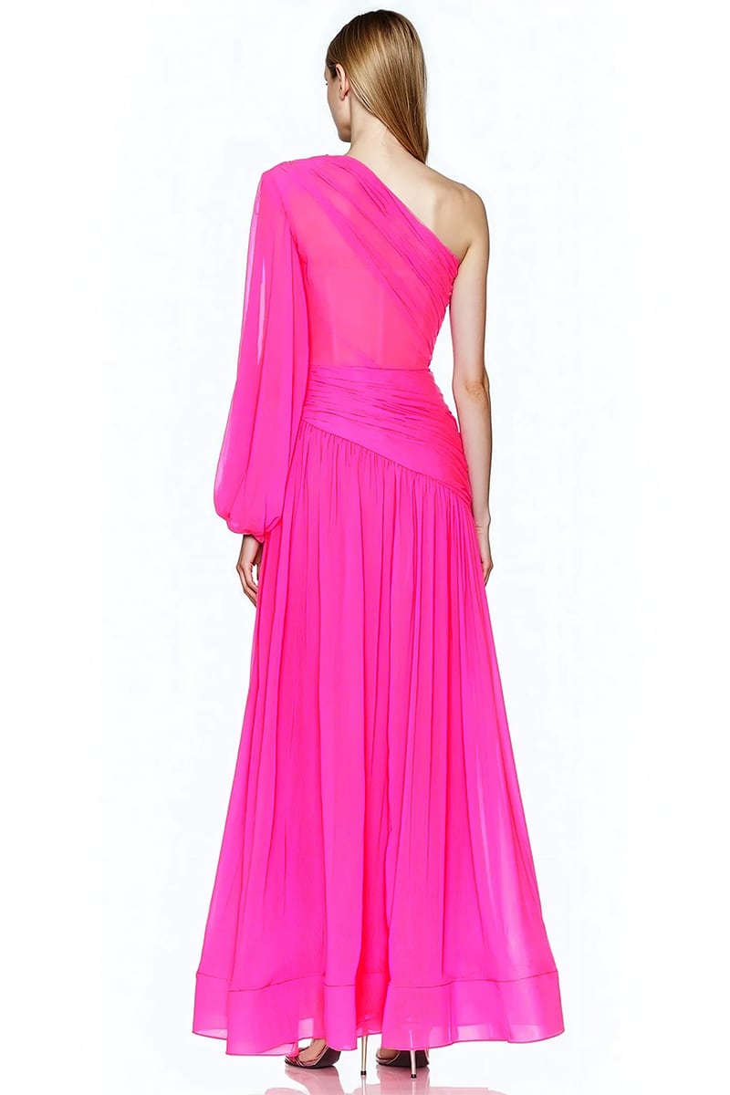 Aurora One-Shoulder Tulle Gown | Jewelclues