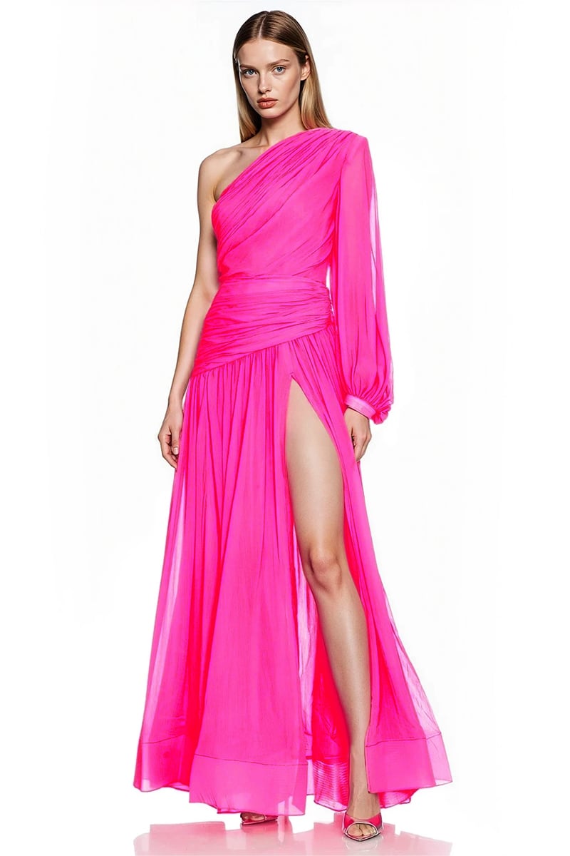 Aurora One-Shoulder Tulle Gown | Jewelclues