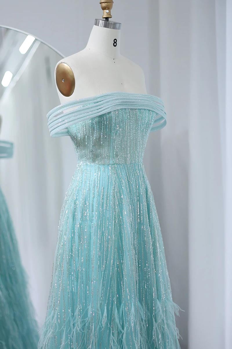 Bella Off-the-Shoulder Beaded Maxi Dress | Jewelclues