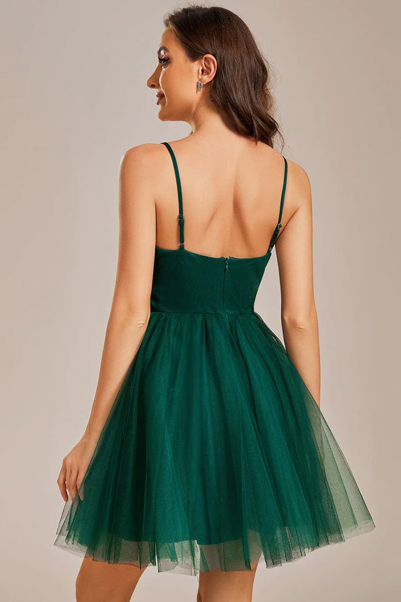 Betty Tulle Bustier Mini Dress | Jewelclues #color_green