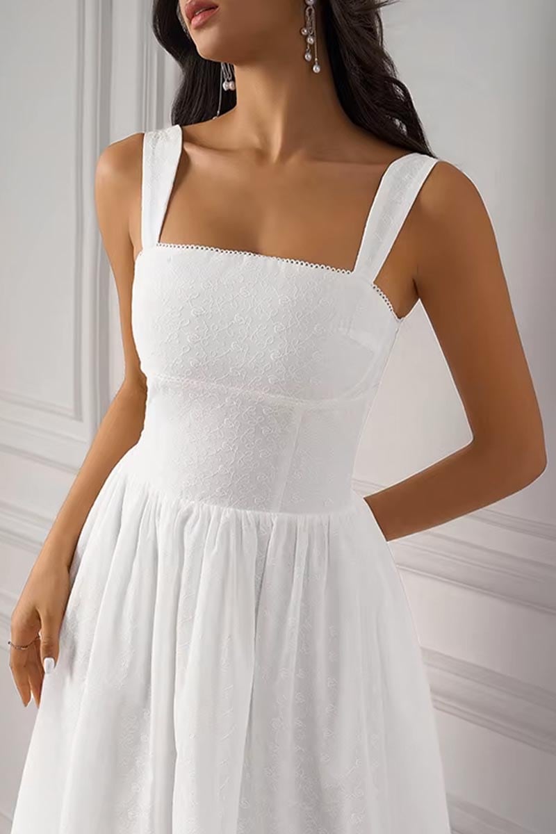 Beyond Classy White Midi Dress | Jewelclues