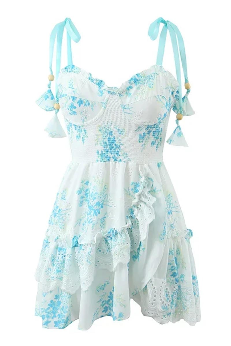 Brighter Side Floral Print Mini Dress | Jewelclues