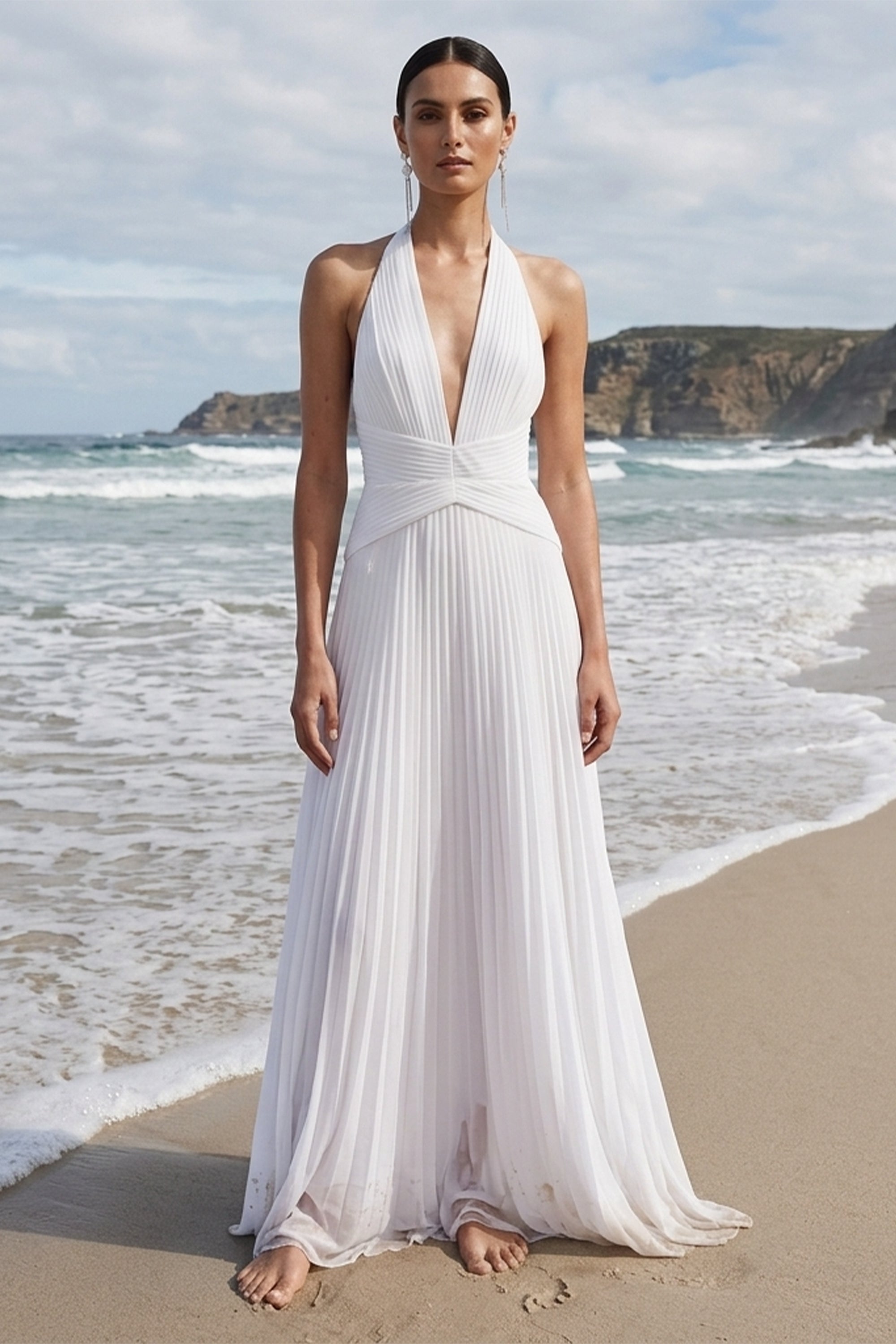 Celestine Halter Wedding Gown | JewelClues